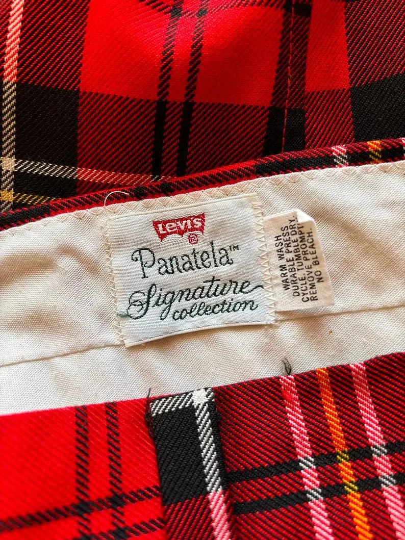1970's Levi's Tartan Plaid Pants