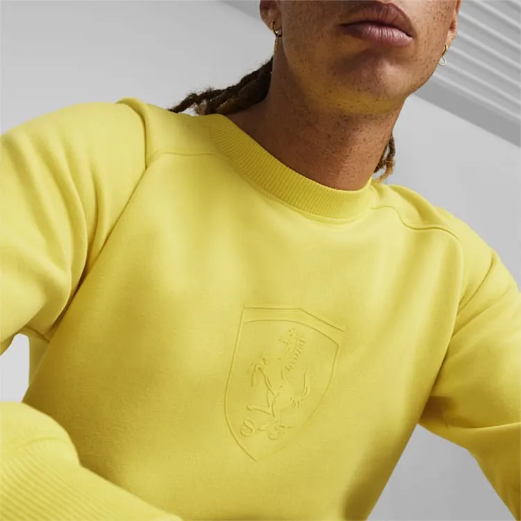 2024 Scuderia Ferrari Race Big Shield Men's Sweatshirt - Yellow