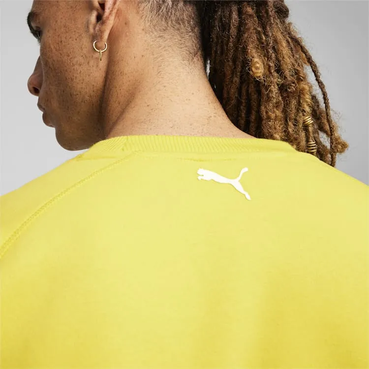 2024 Scuderia Ferrari Race Big Shield Men's Sweatshirt - Yellow