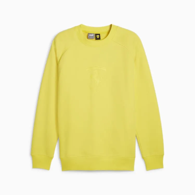 2024 Scuderia Ferrari Race Big Shield Men's Sweatshirt - Yellow