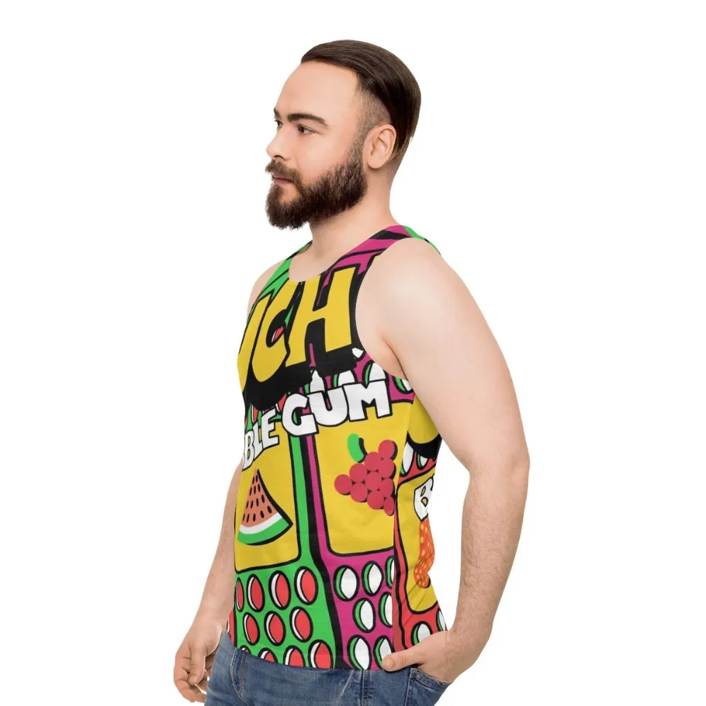 90s Nostalgia Bubblegum Unisex Tank Top