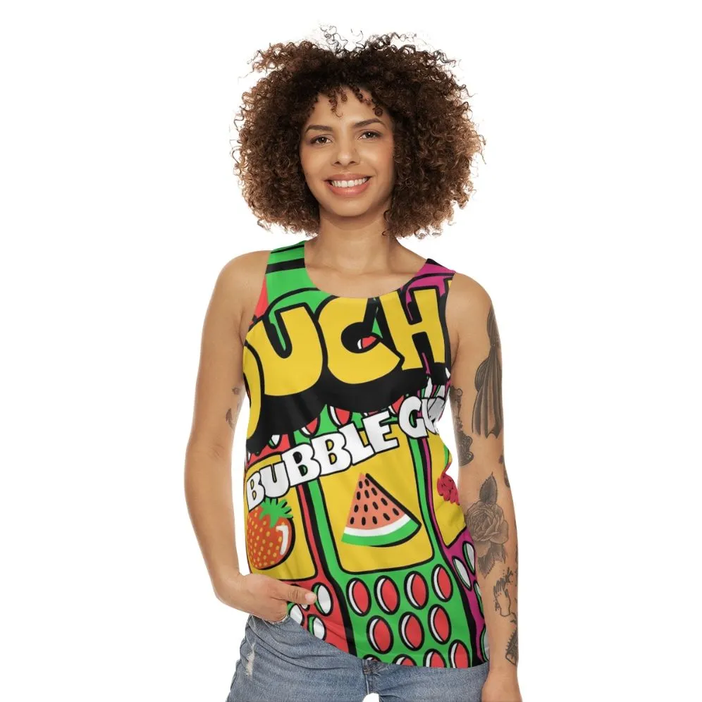 90s Nostalgia Bubblegum Unisex Tank Top