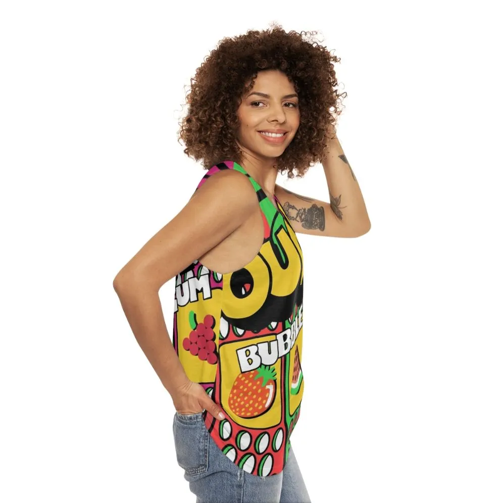 90s Nostalgia Bubblegum Unisex Tank Top