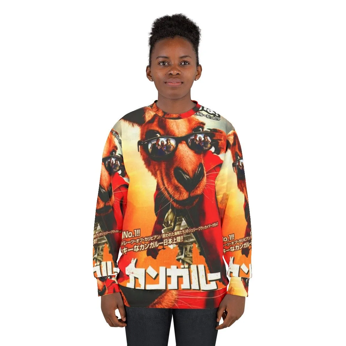 90s Retro Japanese Kangaroo Jack Sweatshirt