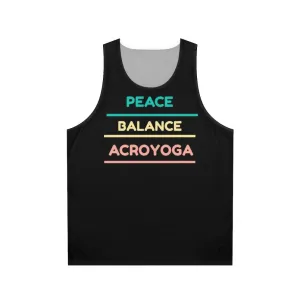 Acroyoga Yoga Unisex Tank Top for Fitness and Workout