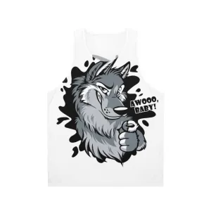 Adorable Wolf Howl Baby Unisex Tank Top