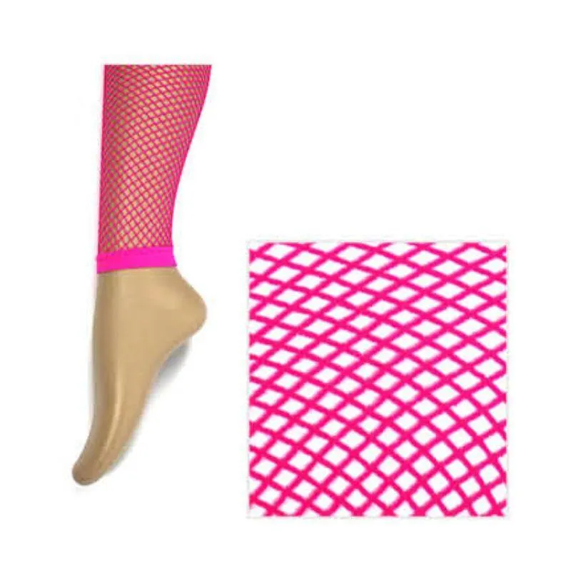 Adults Pink Fishnet Leggings