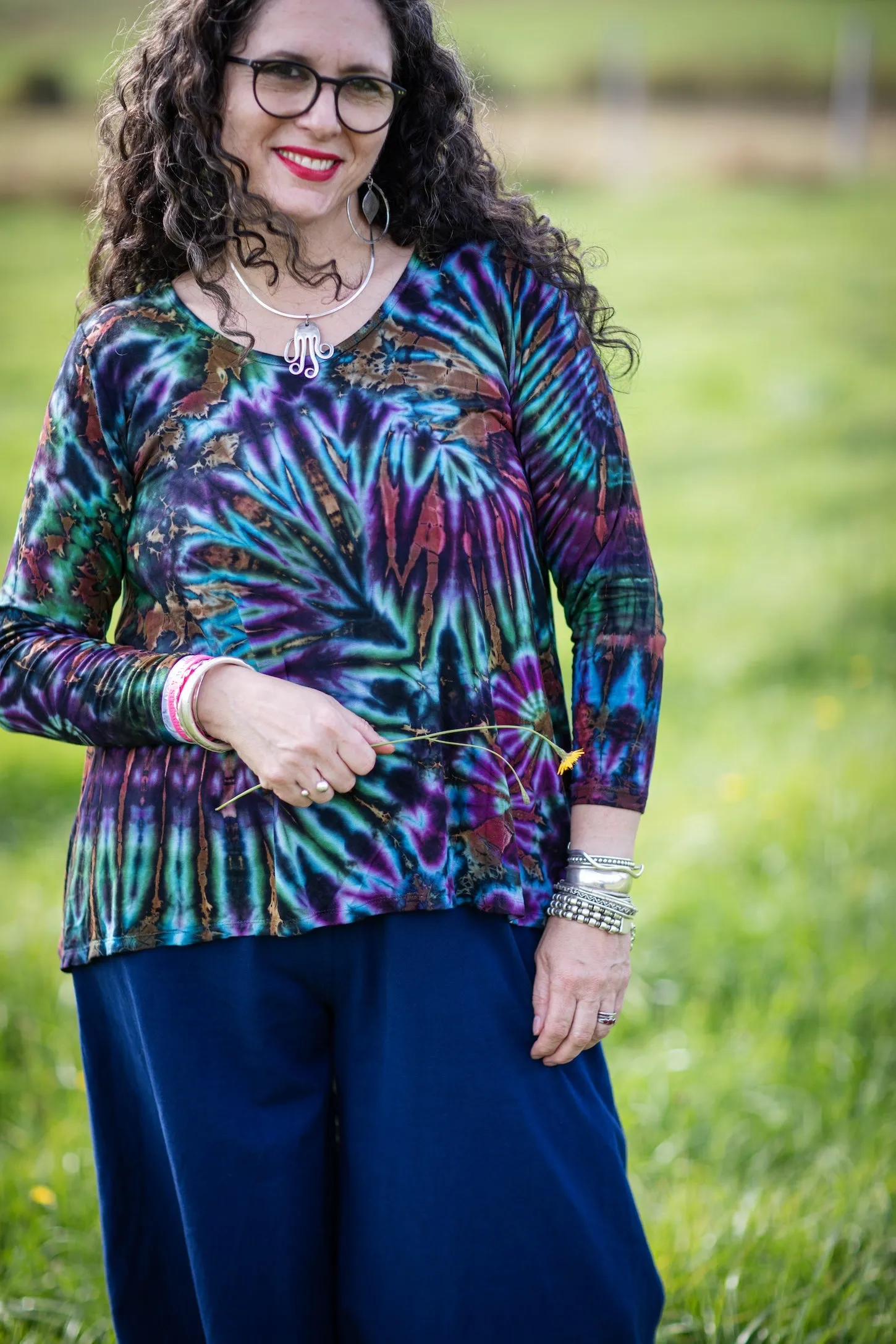 Ahana Tie Dye Long Sleeve Shirt
