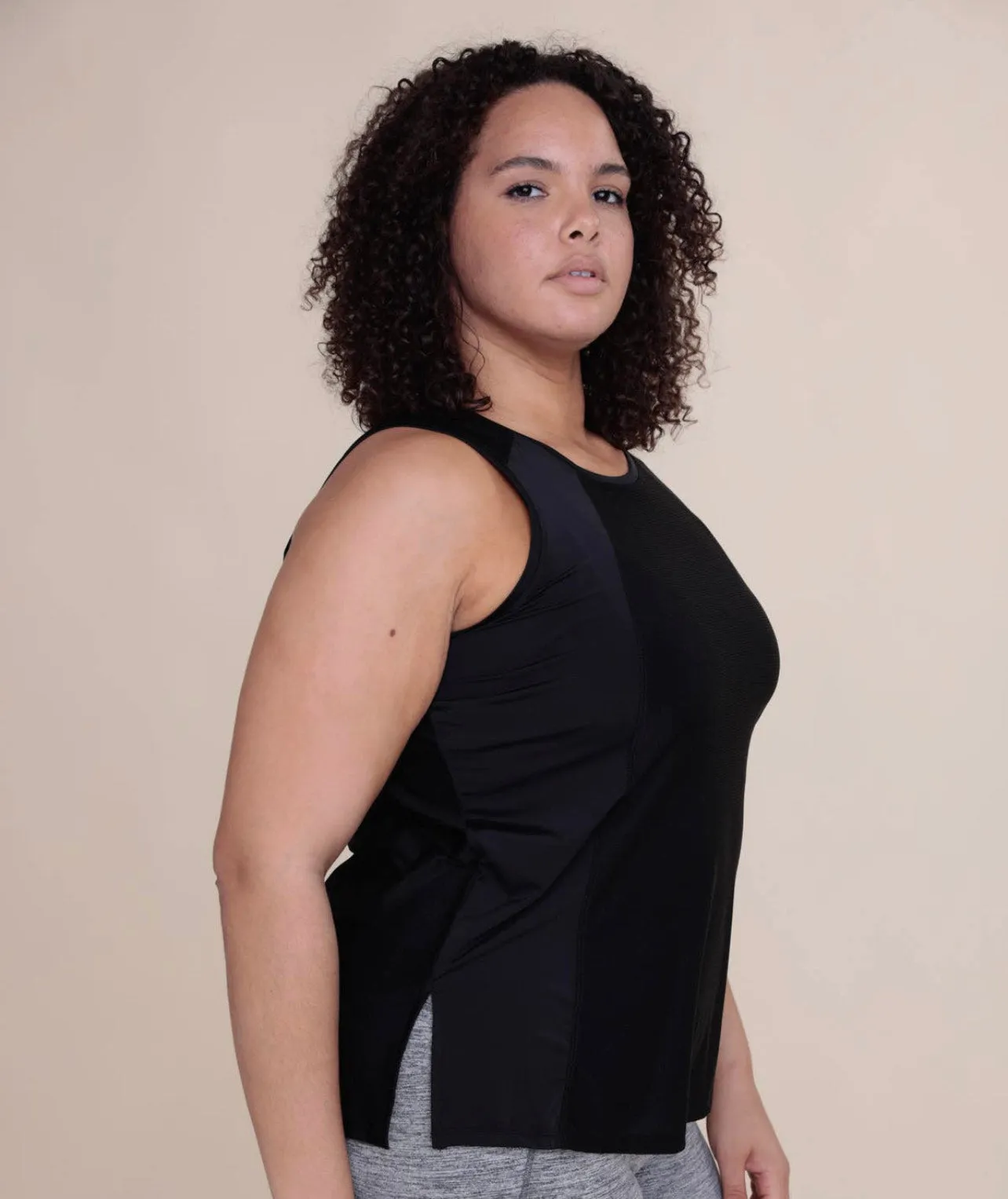 Align Contrast Mesh Muscle Tank