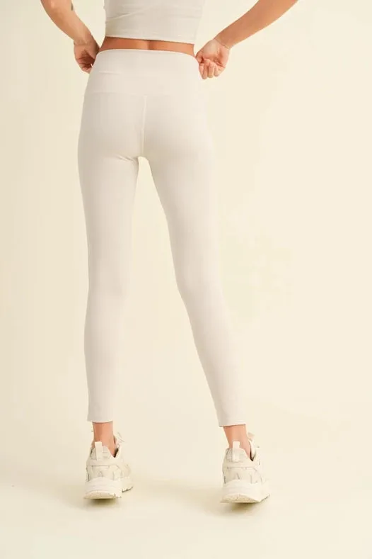 Aligned Performance High-Rise Leggings Light Grey