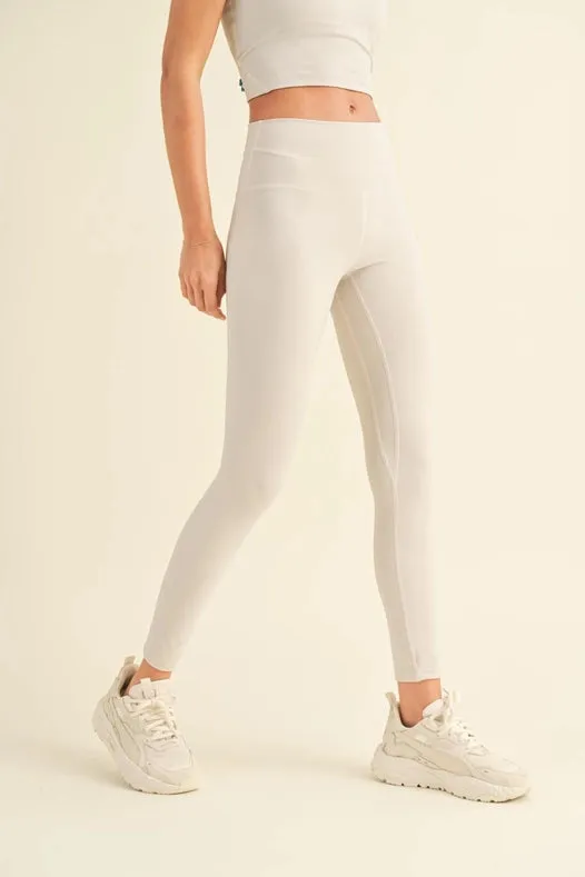 Aligned Performance High-Rise Leggings Light Grey
