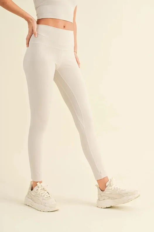 Aligned Performance High-Rise Leggings Light Grey
