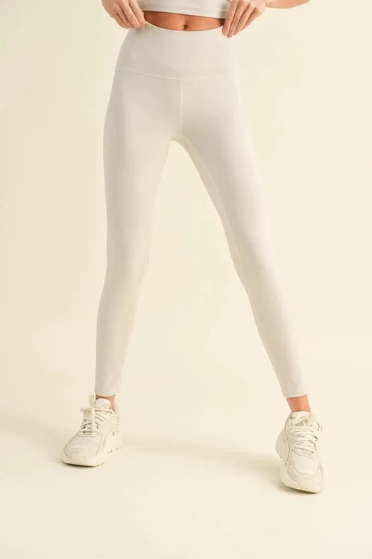 Aligned Performance High-Rise Leggings Light Grey