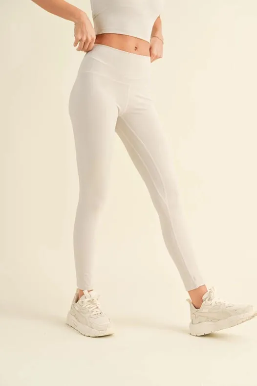 Aligned Performance High-Rise Leggings Light Grey