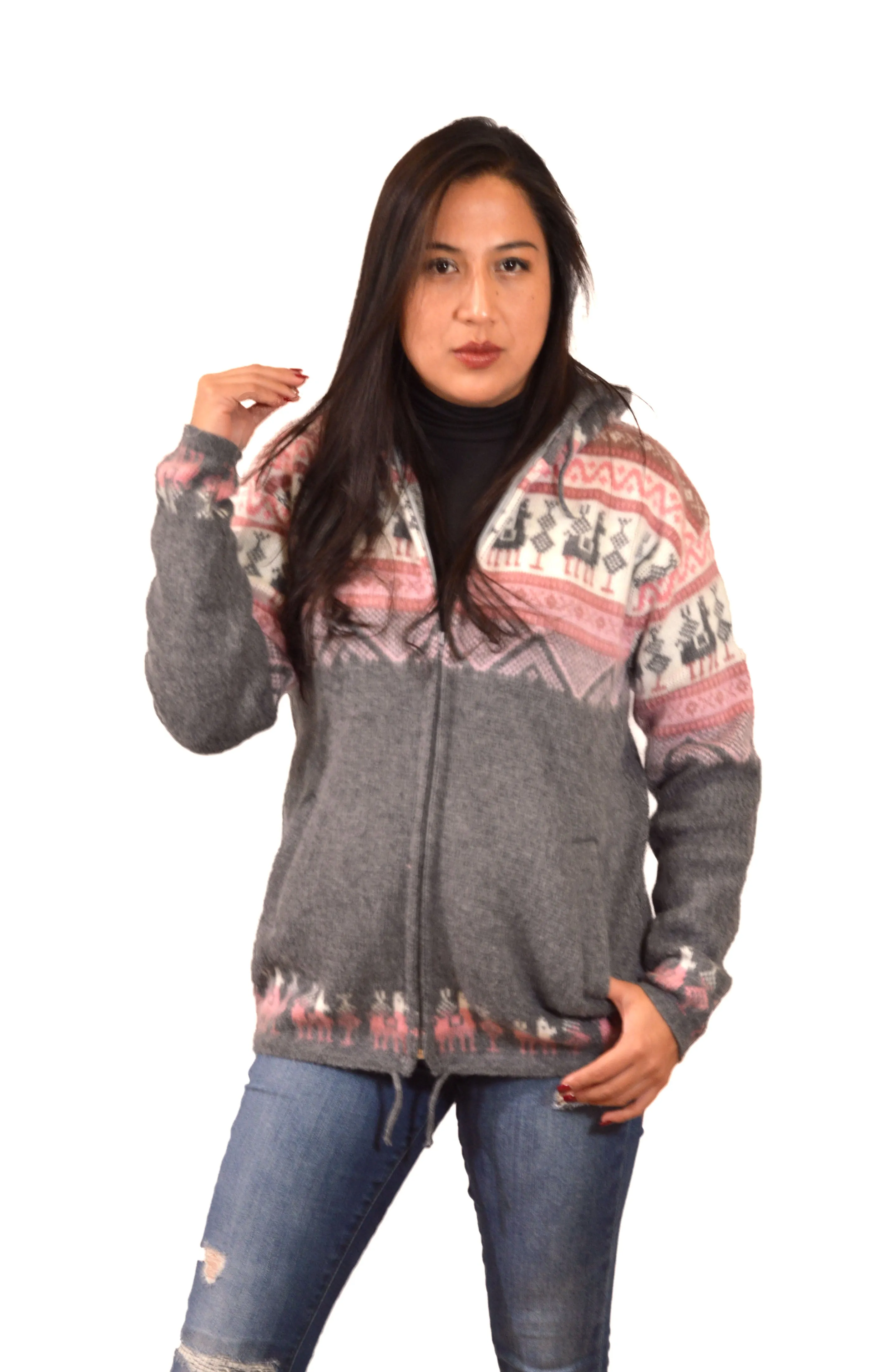 Alpachill jacket pink llama