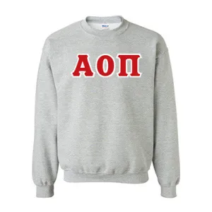Alpha Omicron Pi Standards Crewneck Sweatshirt - G180 - TWILL