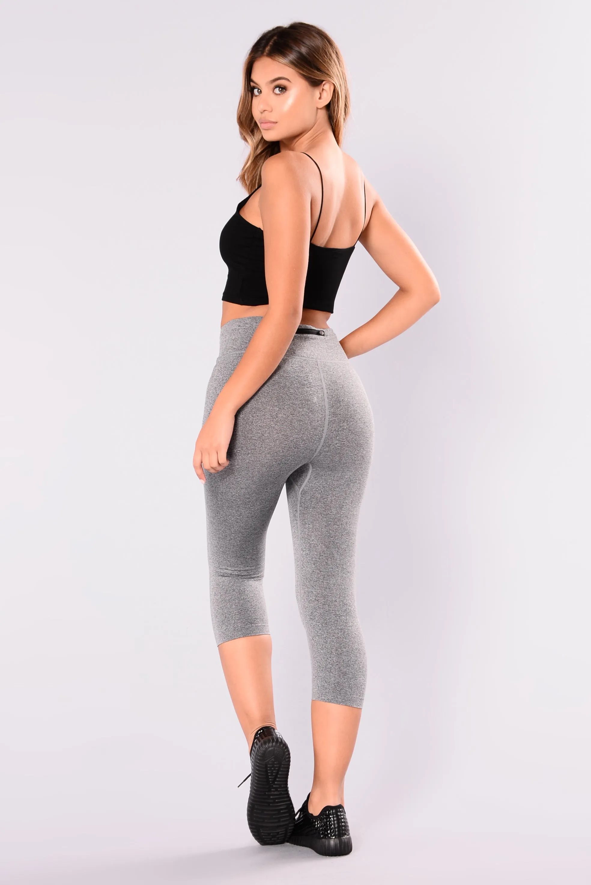 Angela Seamless Active Leggings - Charcoal