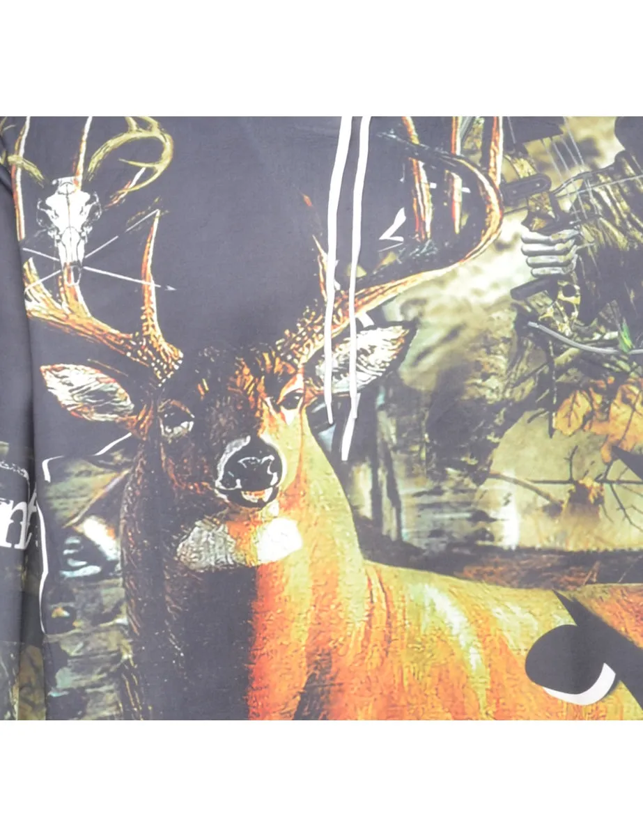 Animal Printed Sweatshirt - XL