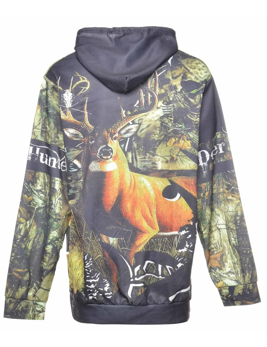 Animal Printed Sweatshirt - XL