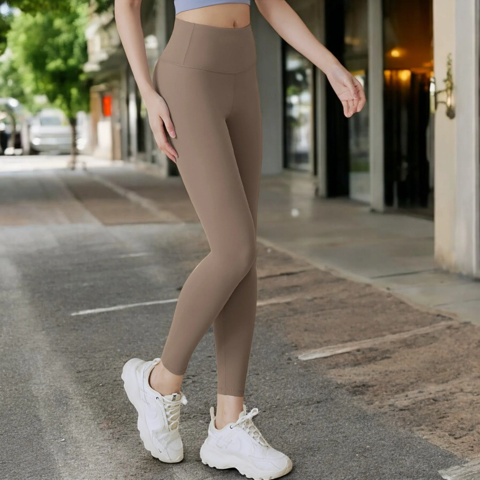 Anna-Kaci Women's High Waist Compression Leggings with Full Coverage