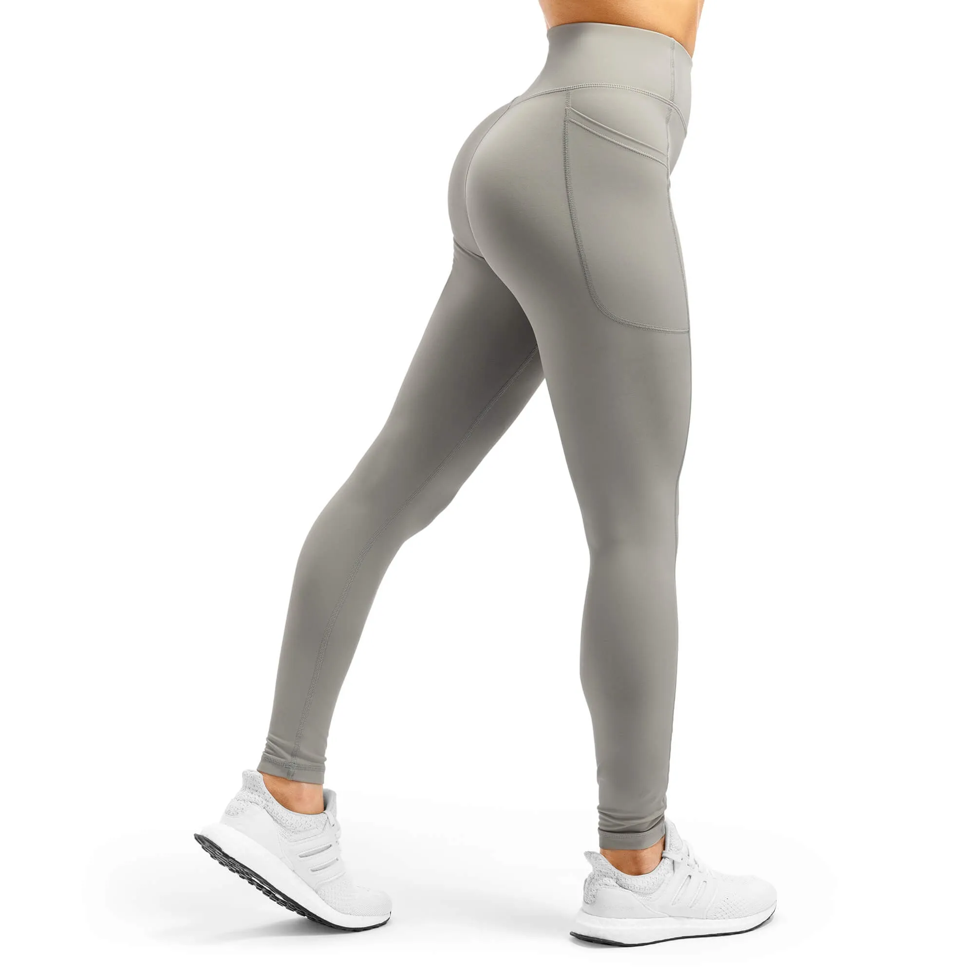 Arsenal High-Waisted Pockets Leggings - Grey