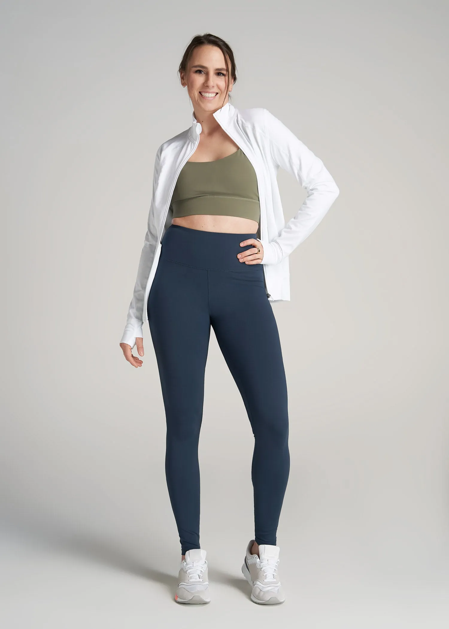AT Balance High-Rise Leggings for Tall Women in Bright Navy