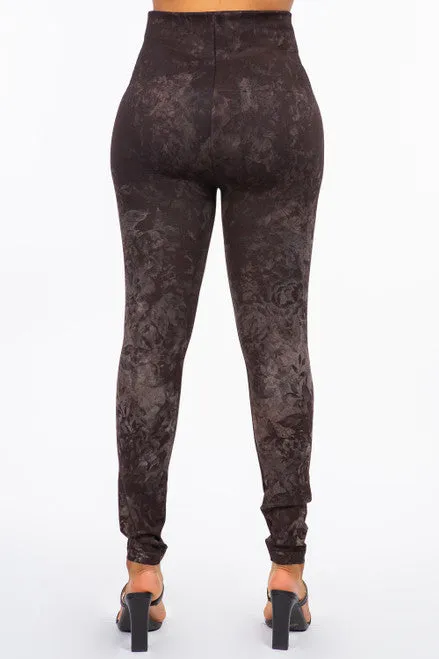 B4292FD High Waist with Dreamy Petal Sublimation Print