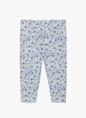 Baby Catherine Leggings in Blue Rose