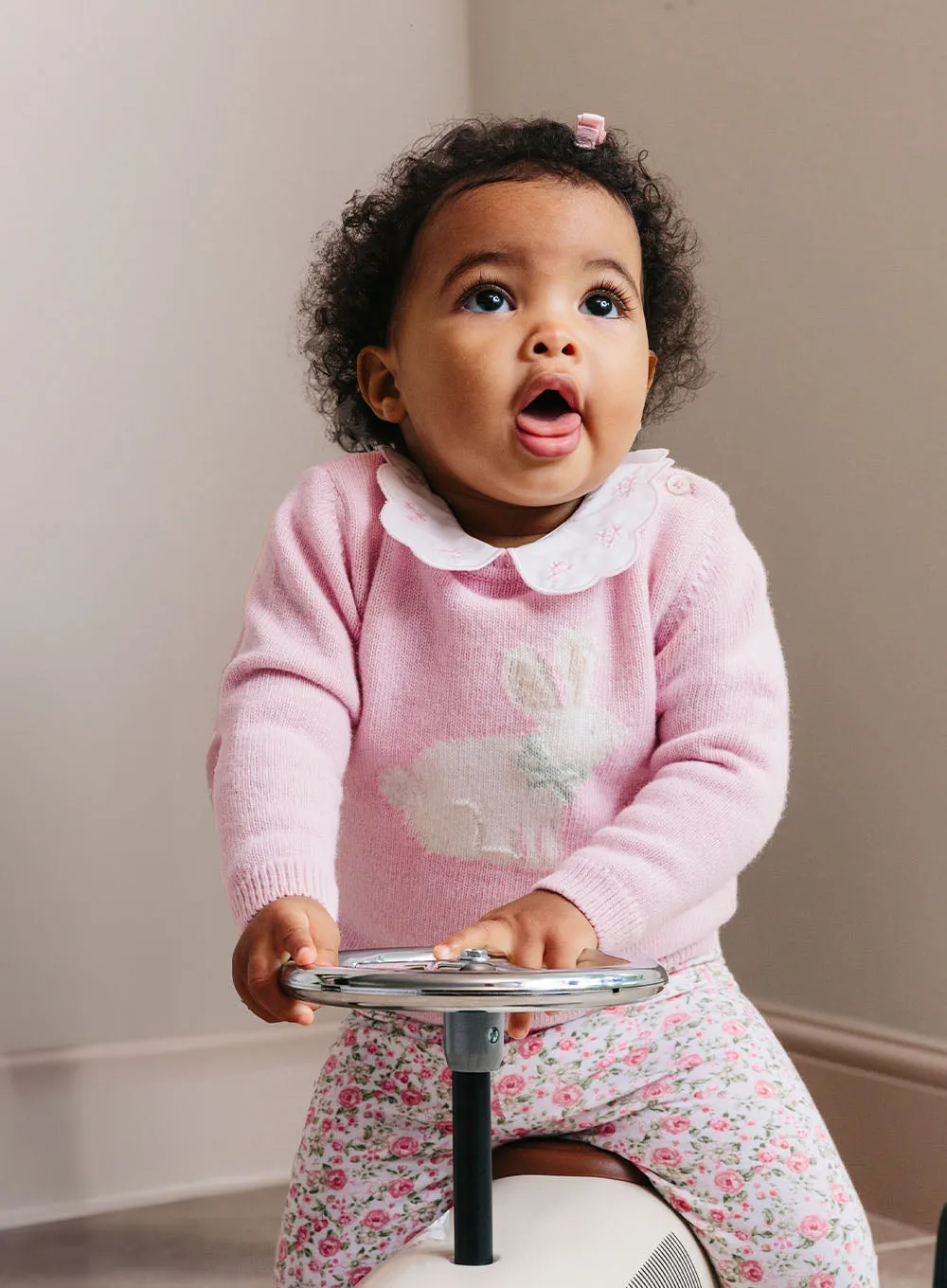 Baby Catherine Leggings in Pink Rose