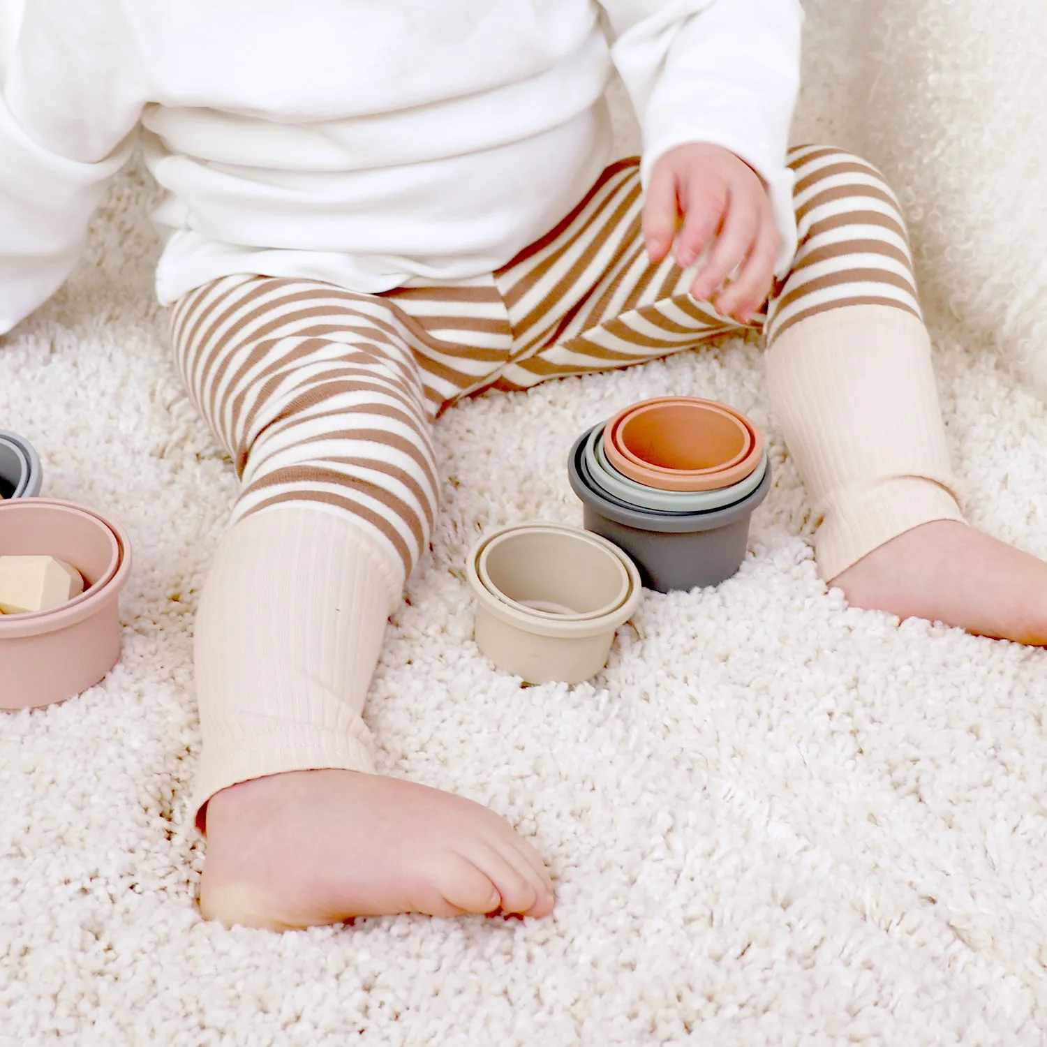 Baby Cotton Striped Leggings