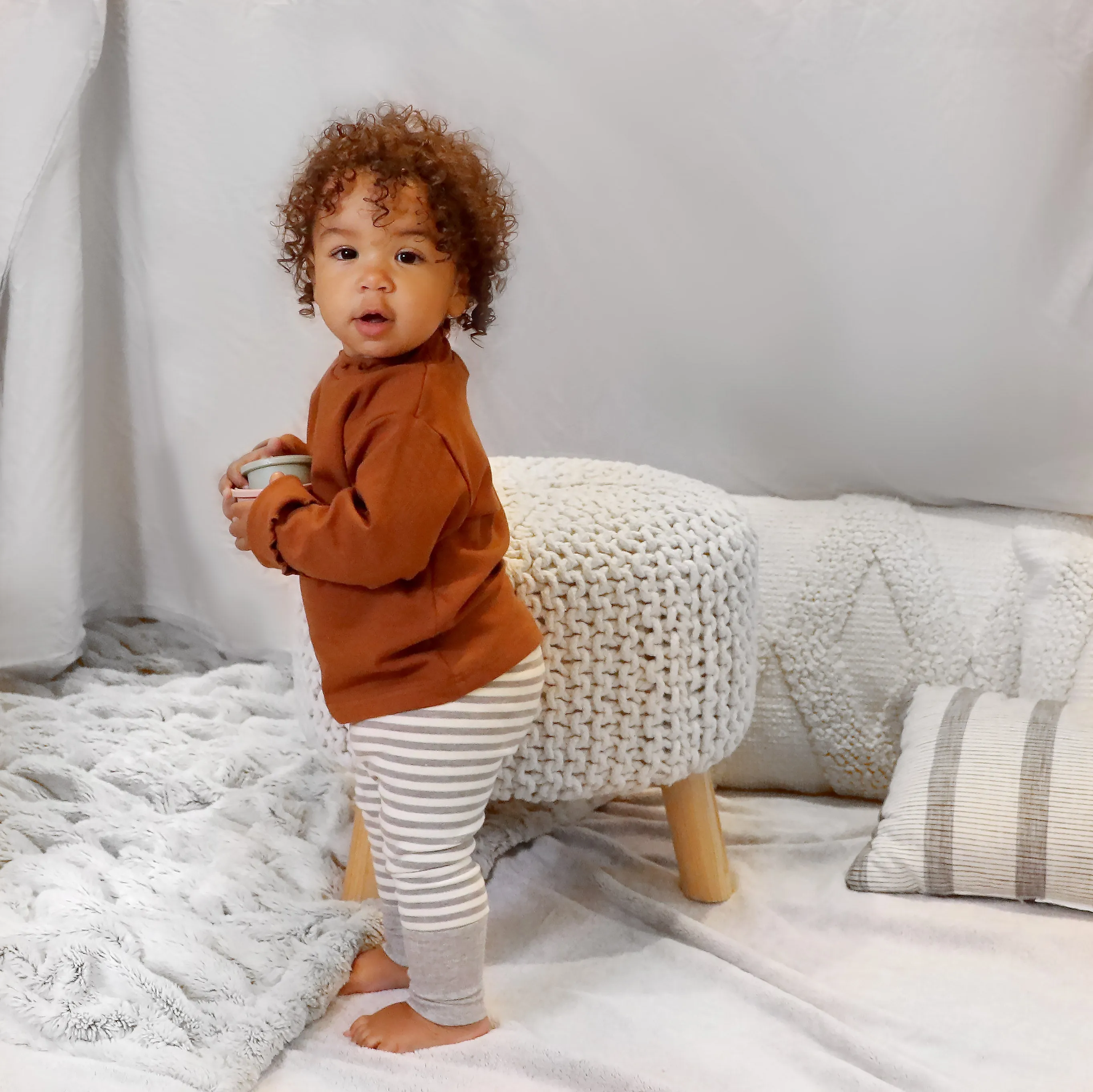 Baby Cotton Striped Leggings