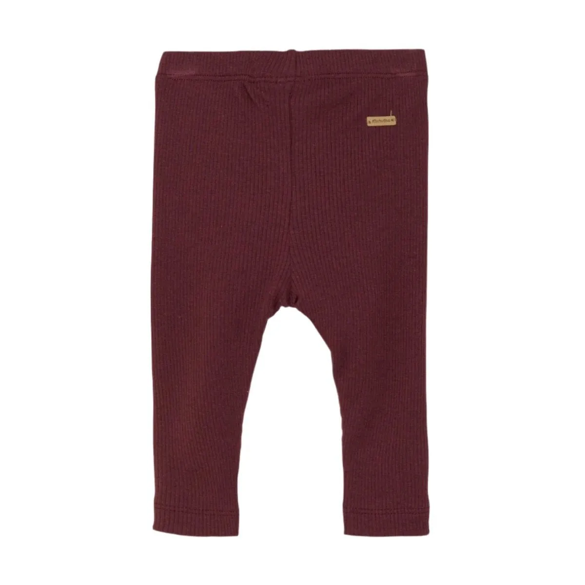 Baby Leggings Rib: Tawny Port