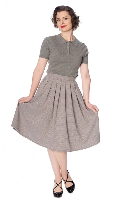 Banned Apparel - Betty Check Pleat Skirt