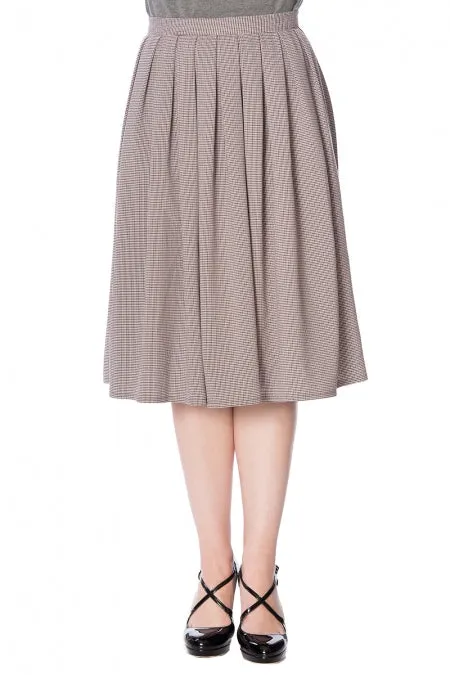 Banned Apparel - Betty Check Pleat Skirt