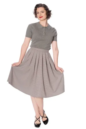Banned Apparel - Betty Check Pleat Skirt