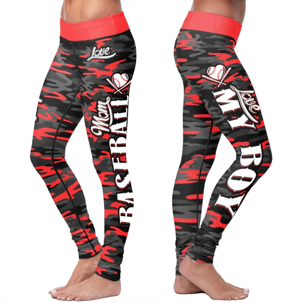 Baseball Mom Camo Leggings