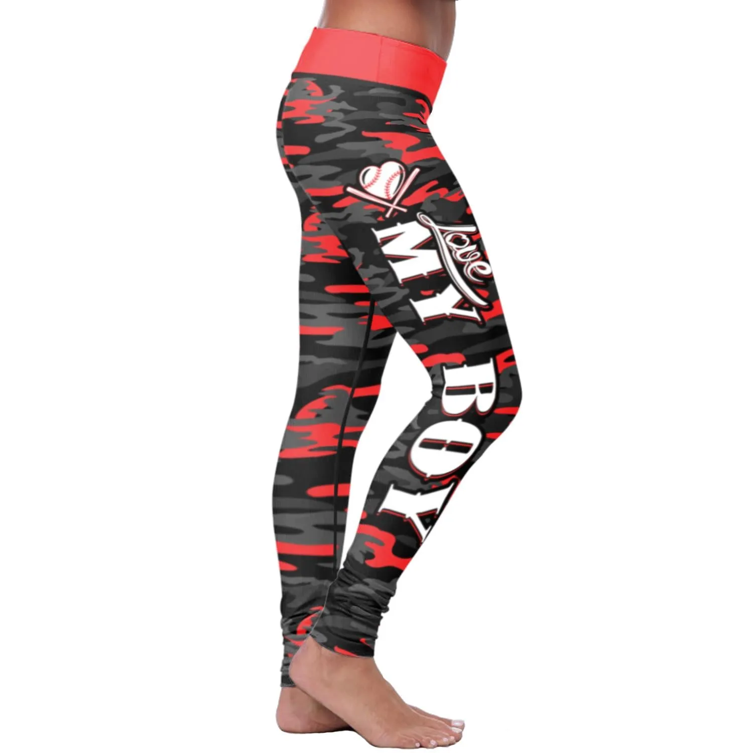 Baseball Mom Camo Leggings