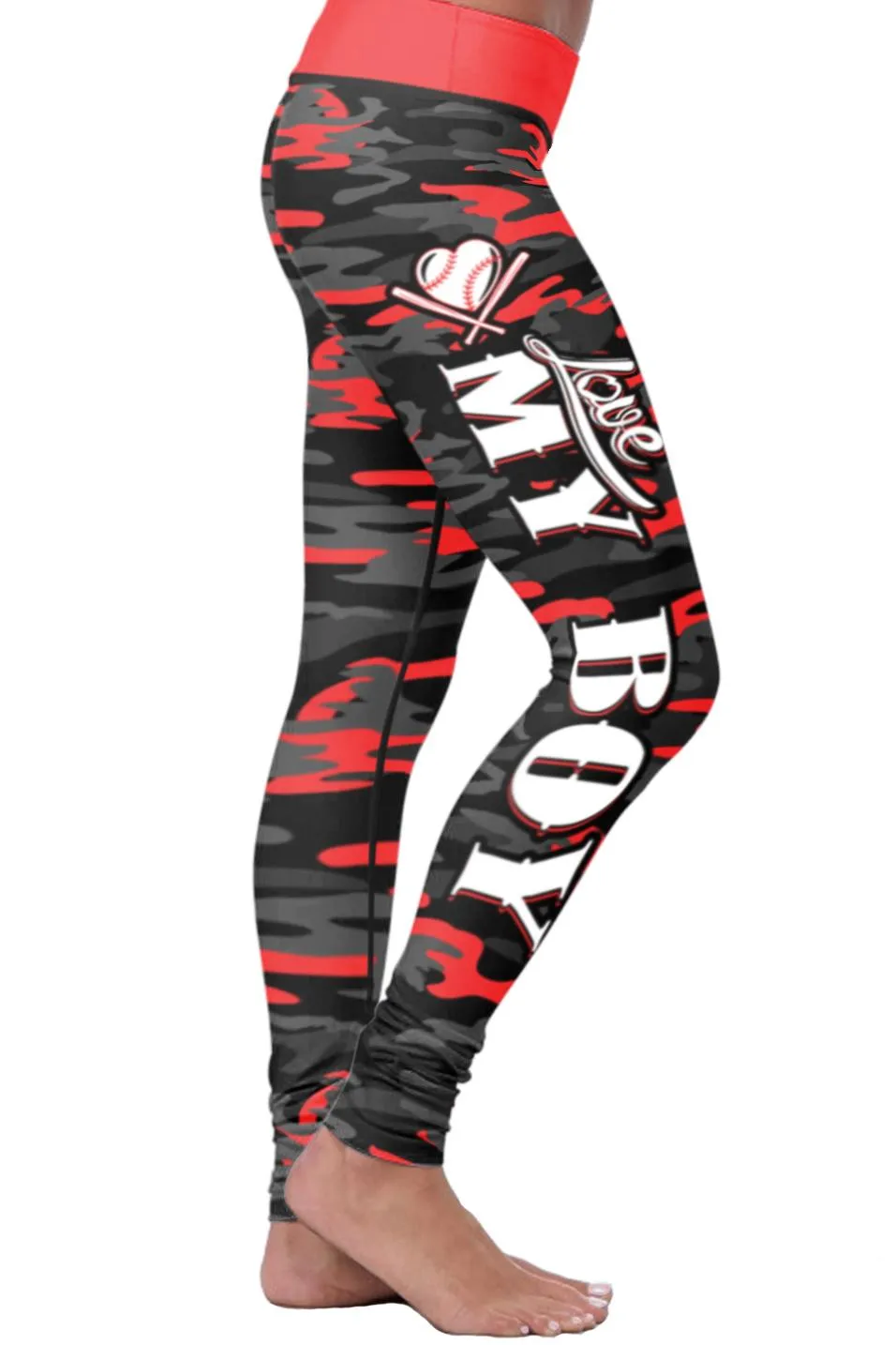 Baseball Mom Camo Leggings