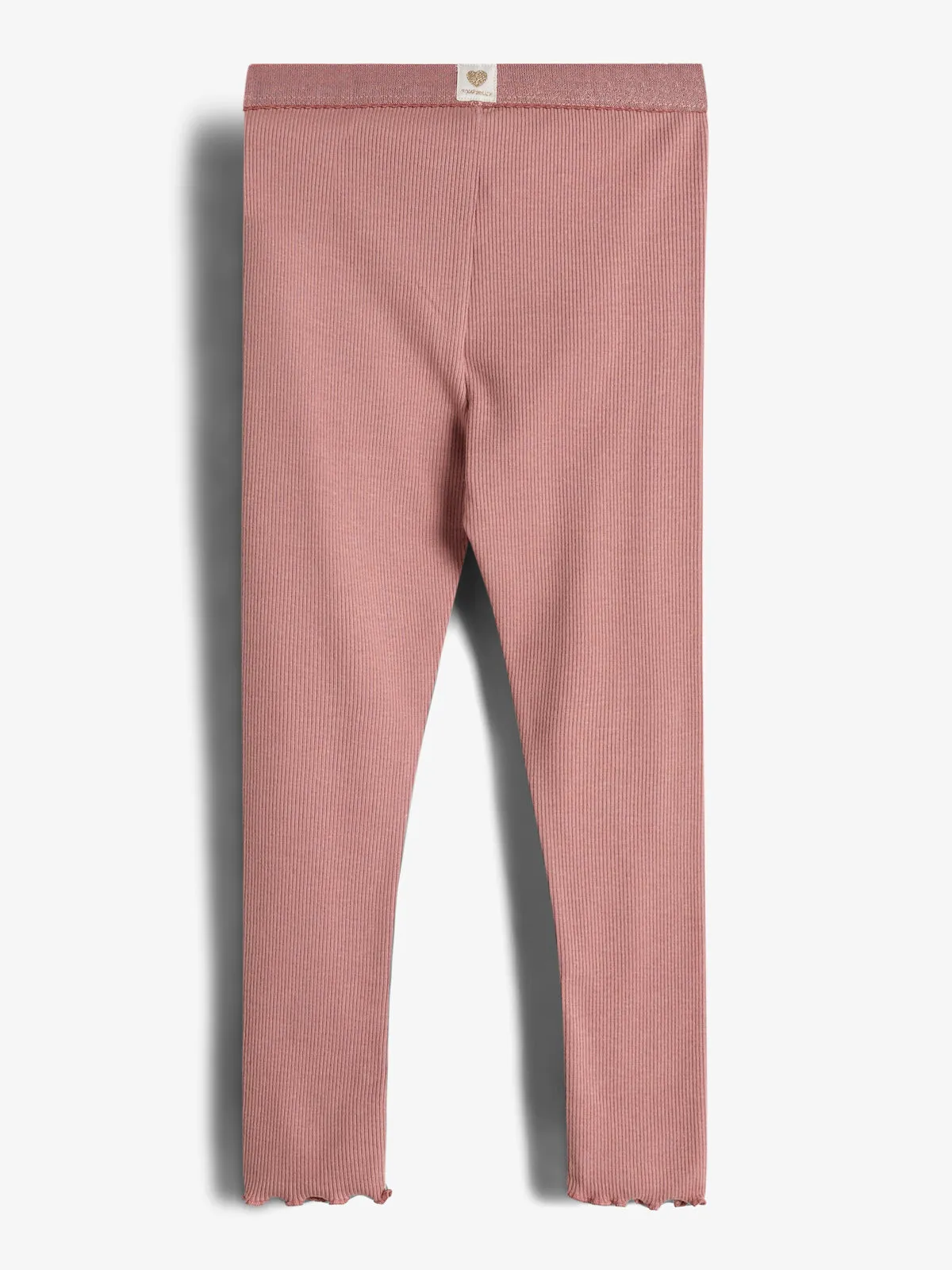 Basic Modal Rib Leggings - Kids - Dusty Rose
