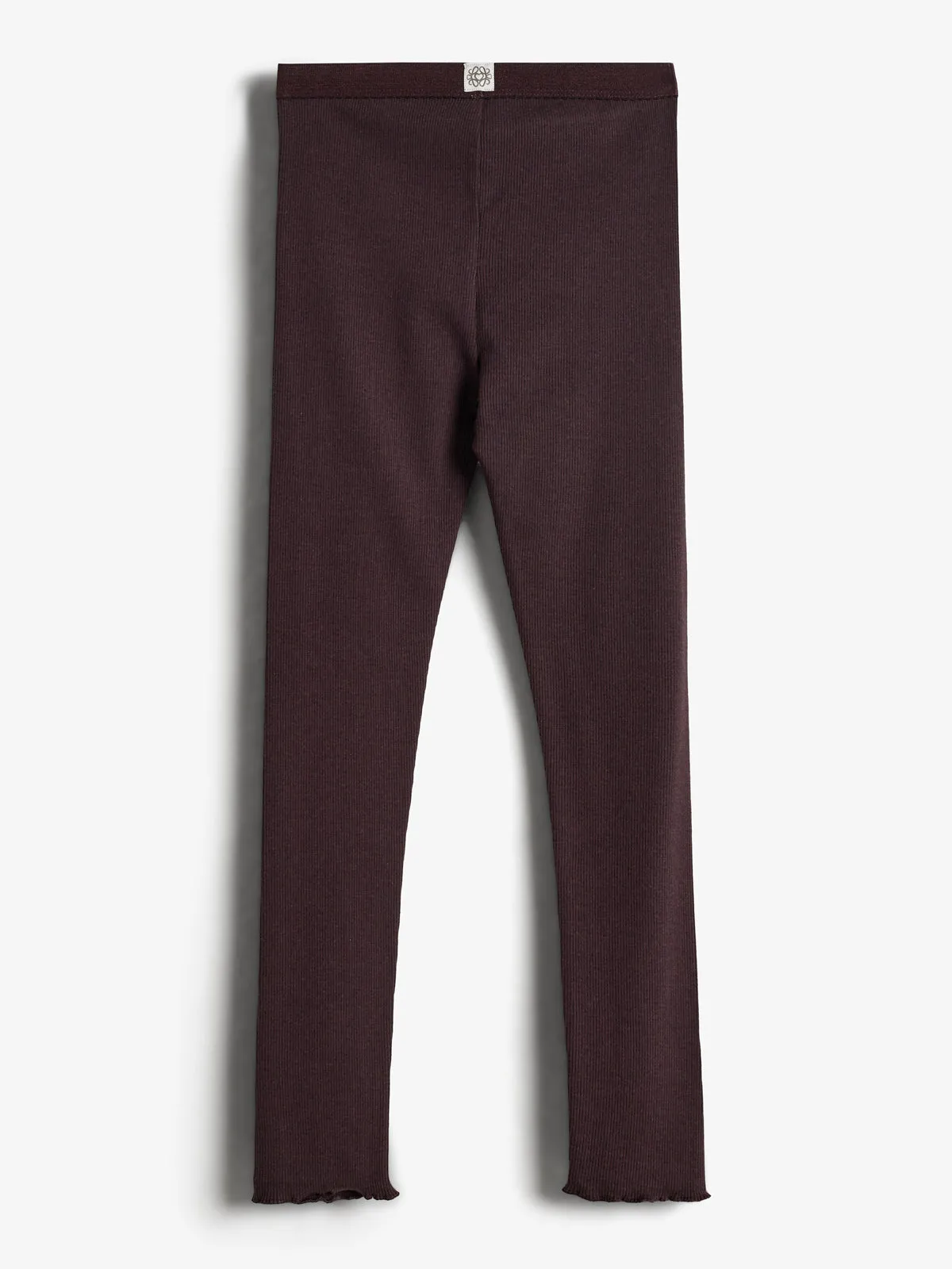 Basic Modal Rib Leggings - Tween - Dark Purple