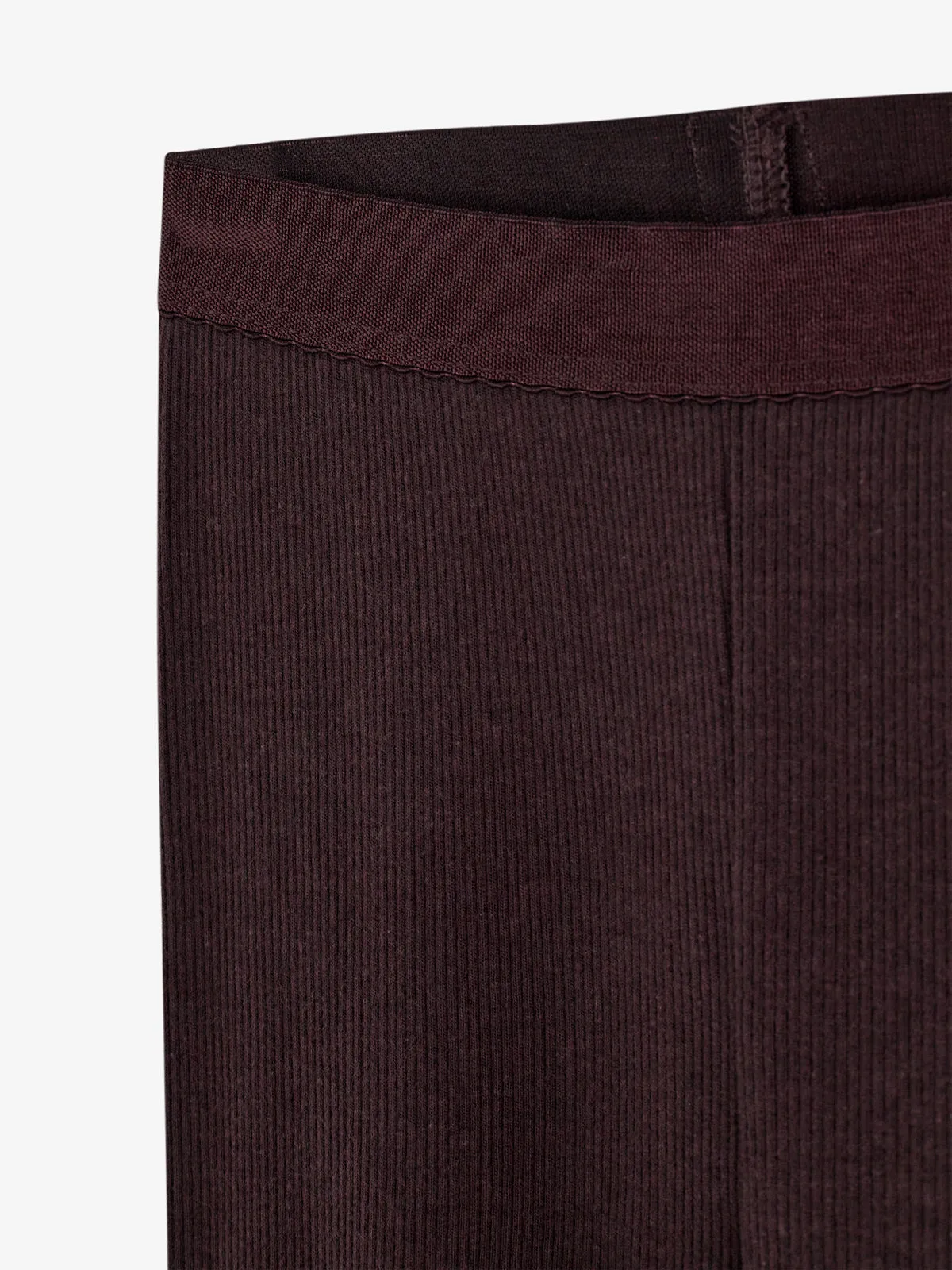 Basic Modal Rib Leggings - Tween - Dark Purple