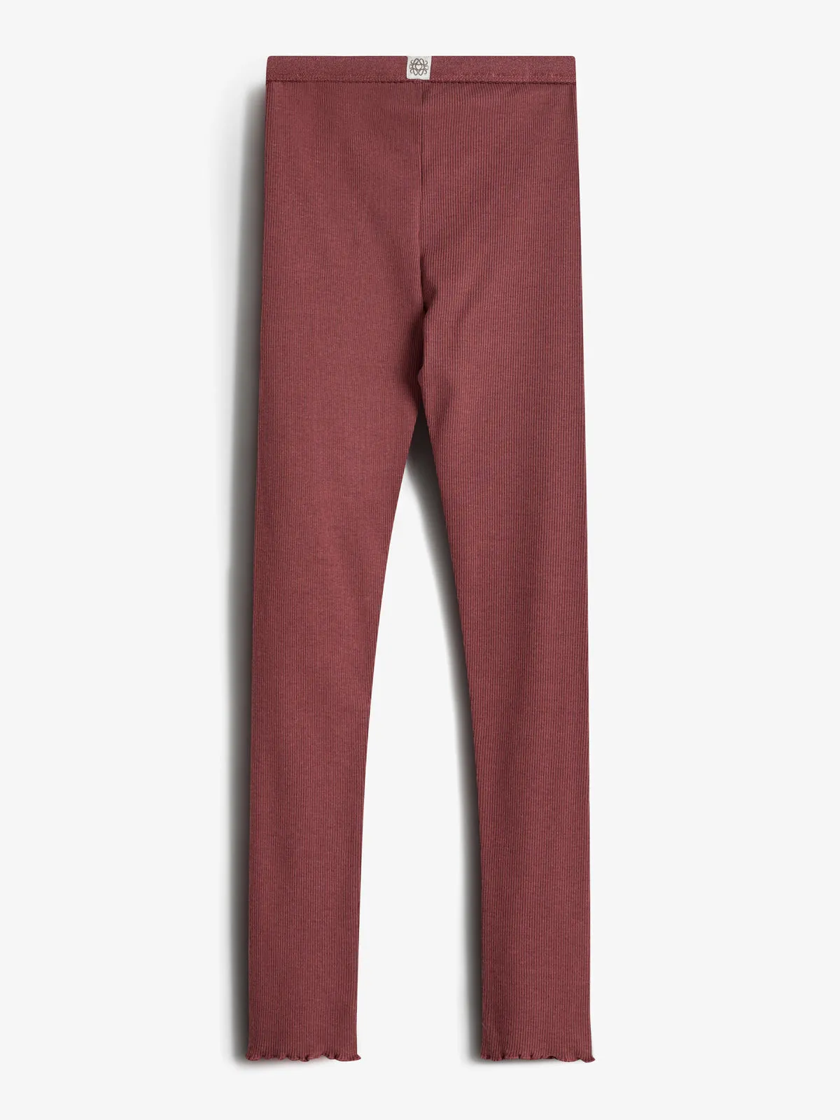 Basic Modal Rib Leggings - Tween - Dark Rose
