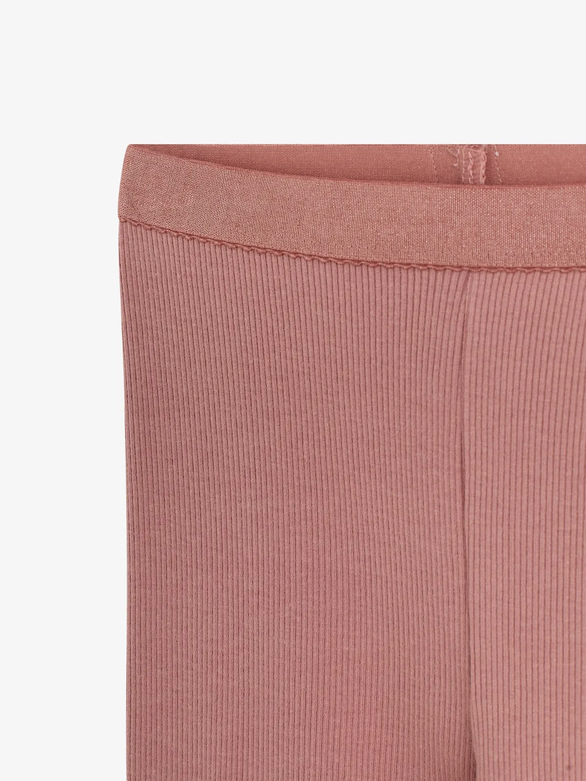 Basic Modal Rib Leggings - Tween - Dusty Rose