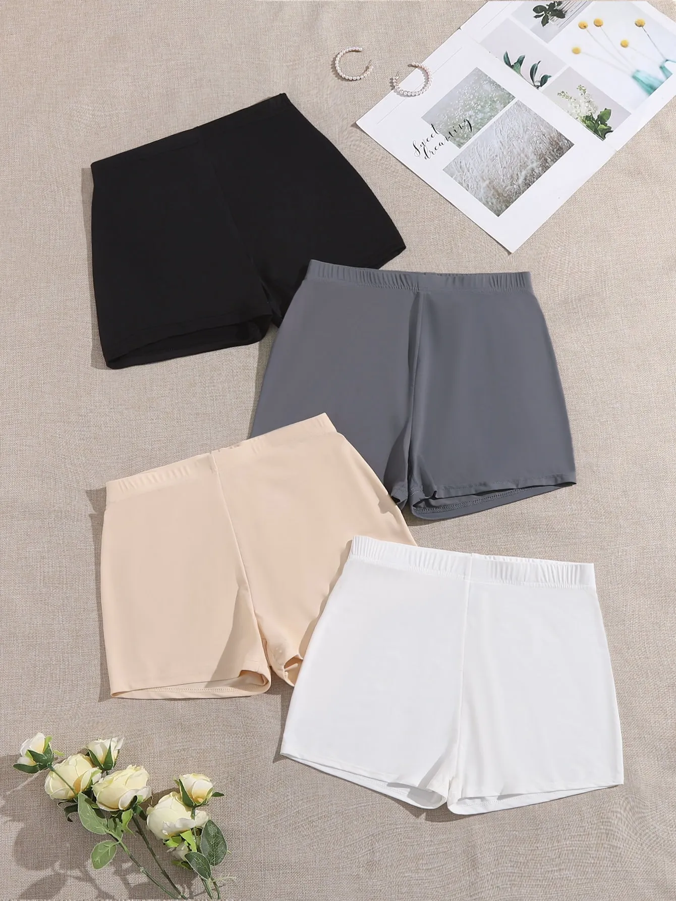 Basics Plain Short Women Leggings