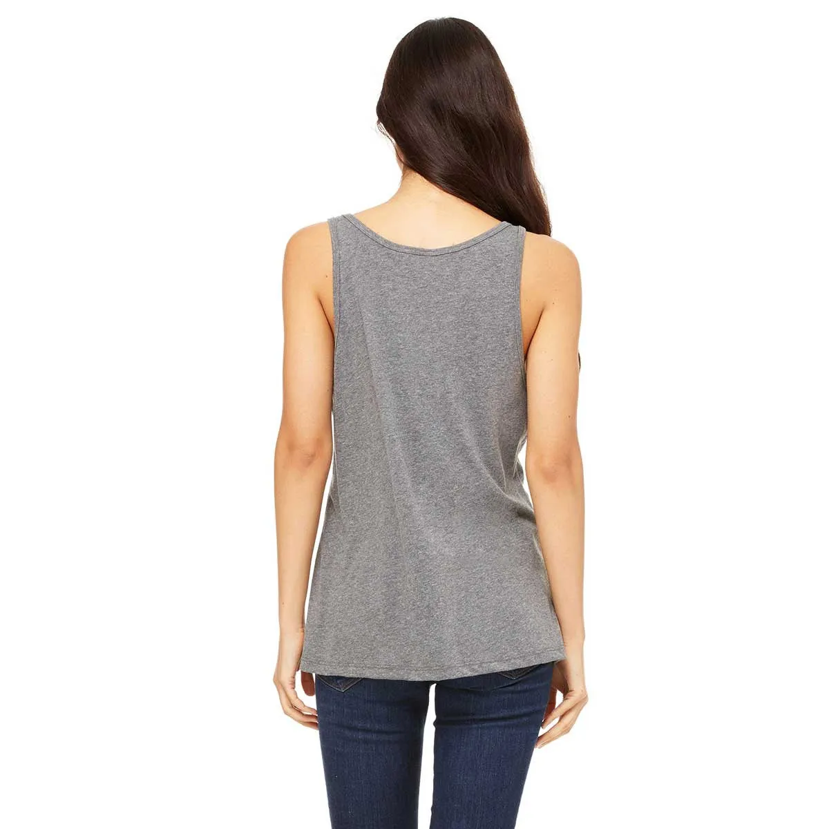 Bella   Canvas Women's Deep Heather Relaxed Jersey Tank