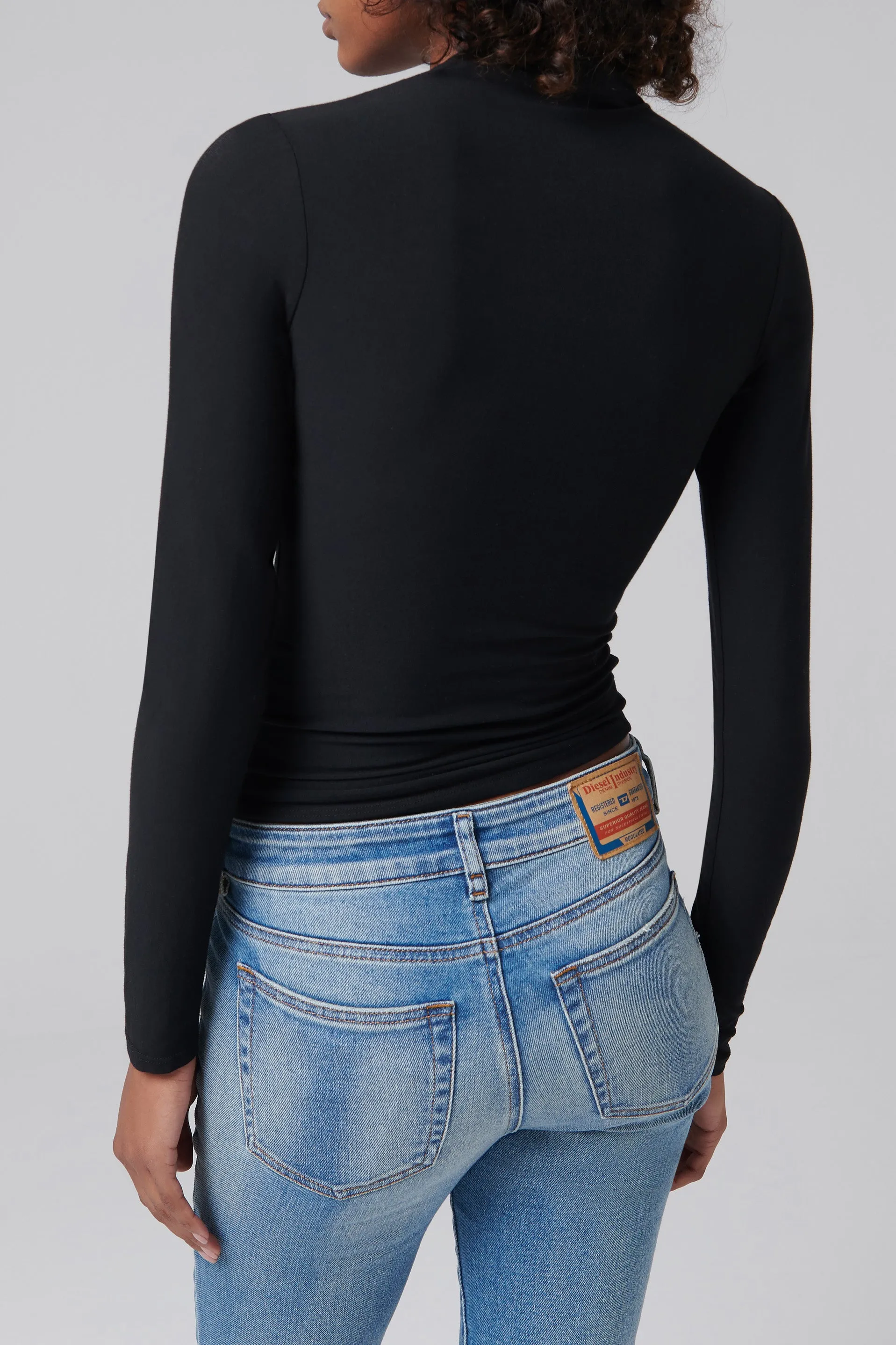 Black Selma Long Sleeve Top