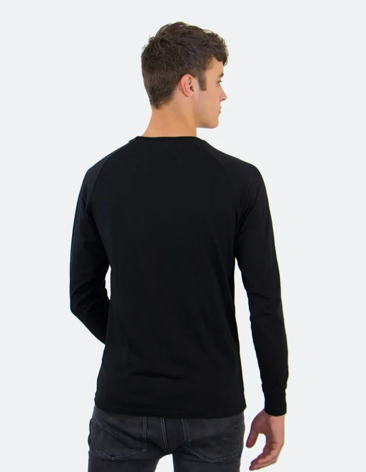 Black Slim Fit Sweatshirt