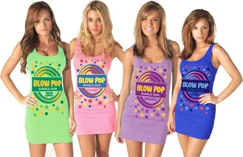 Blow Pop Bubble Gum Tank Dresses
