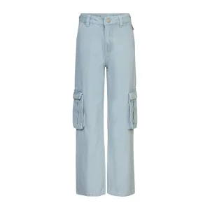 Blue Rebel Girls Denim Pants Cargo Wide leg Izzie