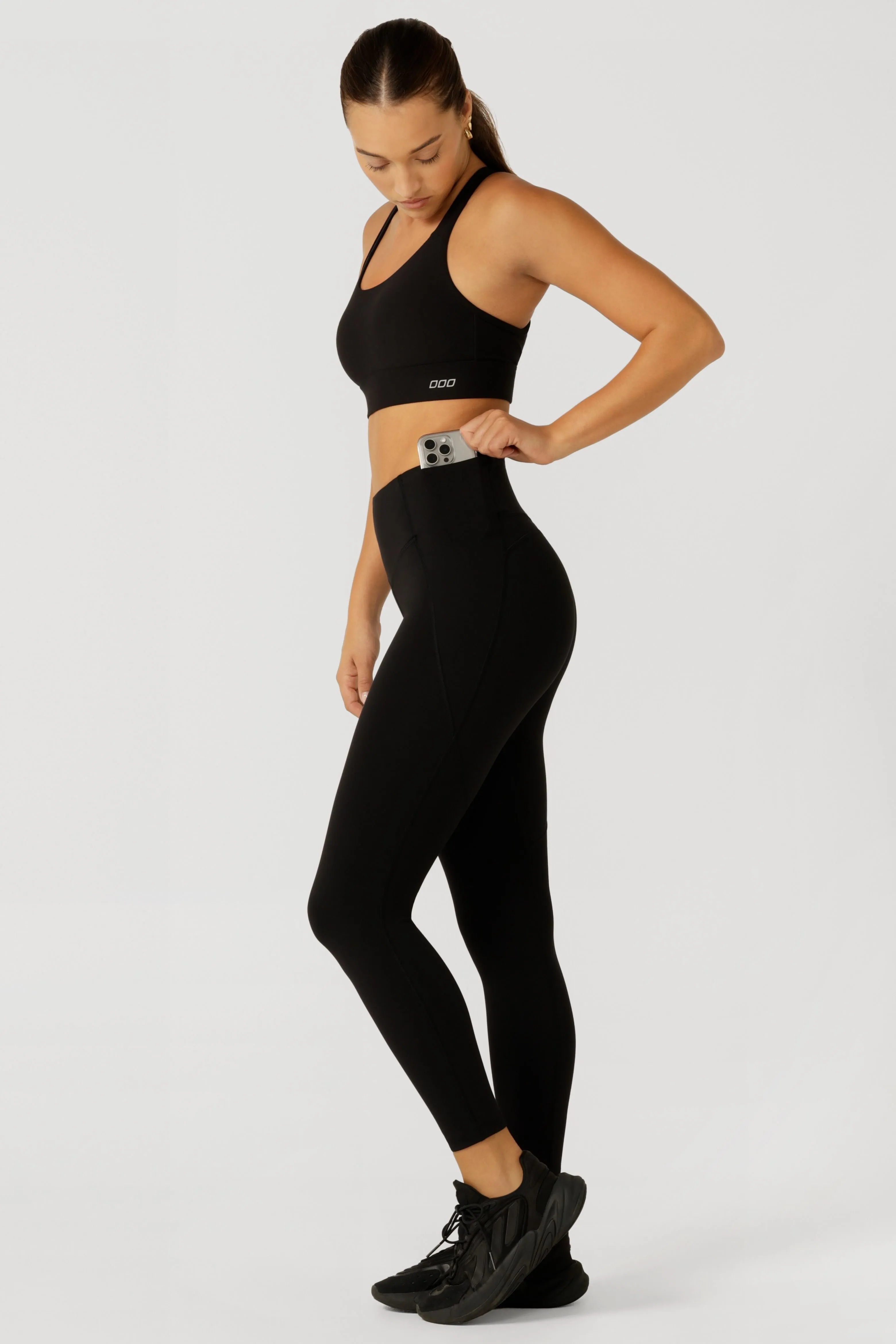 Booty Lift   Support Ankle Biter Leggings | Black